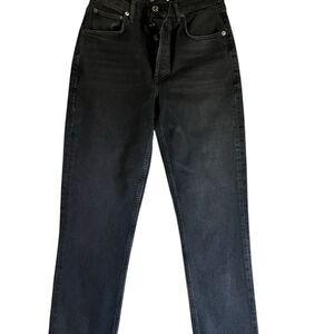 Agolde Black Slim Jeans Riley crop Fit